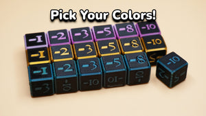 Negative Dice (Set of 6)