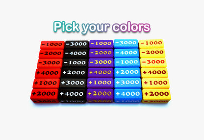 Attack Increase/Decrease Markers (Set of 6)