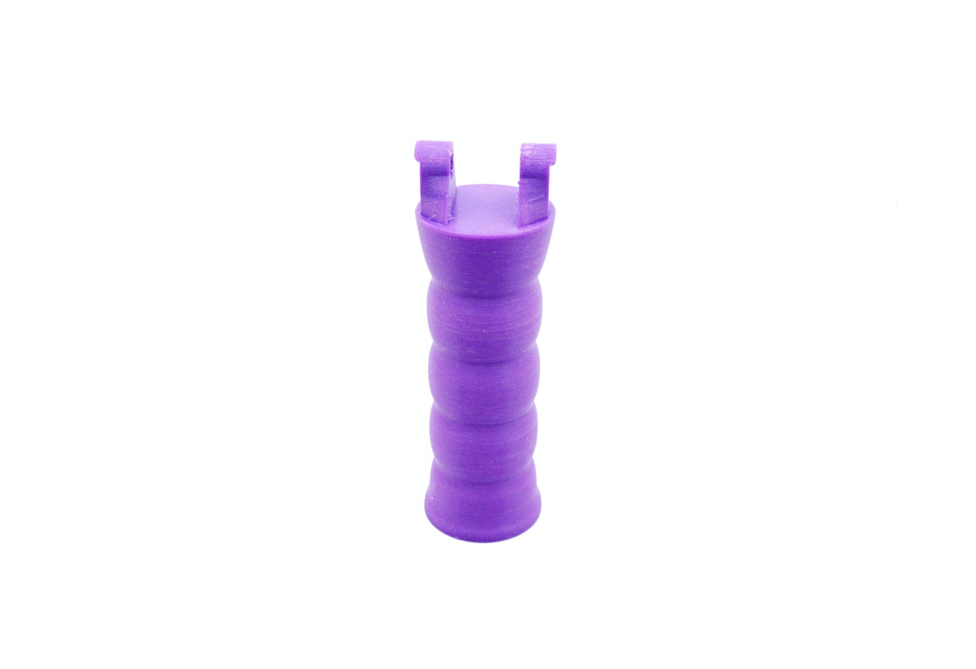 The Beyblade X Full Grip Handle shown in the purple color against a white background
