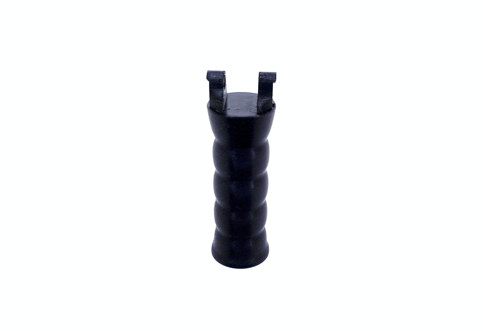 The Beyblade X Full Grip Handle shown in the black color against a white background