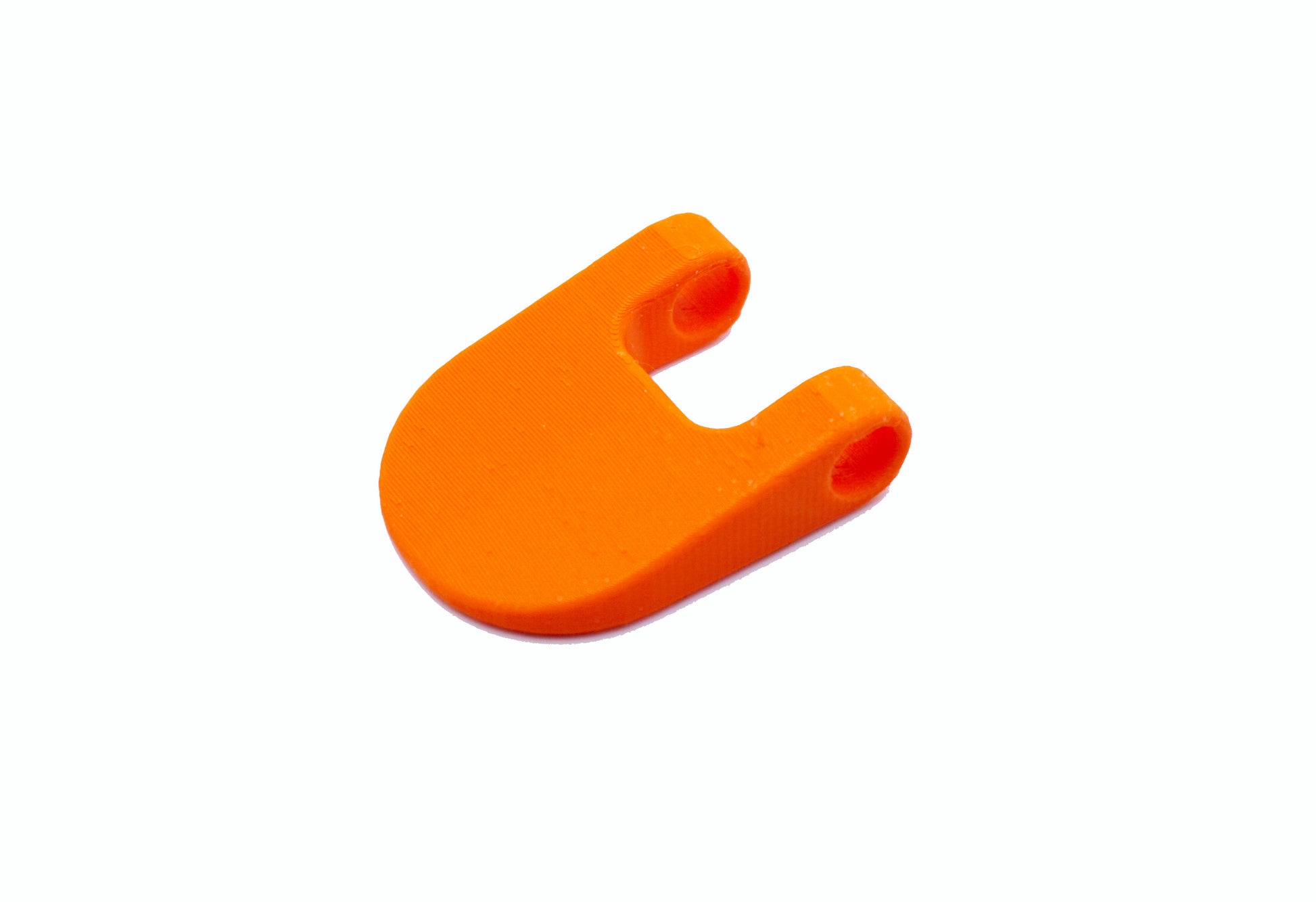 The Beyblade X Launcher Tab from Momo's Models shown in the orange color against a white background