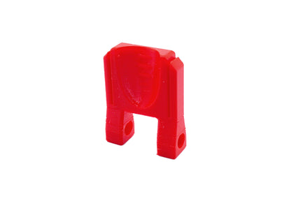 The Thumb Tab or thicc boi shown in cherry against a white background