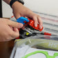 My friend using the sky blue Thumb Tab with his red string launcher at one of our local Beyblade X tournaments