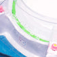 Stadium Level Locks in Pink on the Takara Tomy Beyblade X stadium. With the stadium in a blue case with a sticker for Momo's Models on the front.