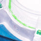 Stadium Level Locks in Green on the Takara Tomy Beyblade X stadium. With the stadium in a blue case with a sticker for Momo's Models on the front.