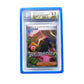 The blue Beckett Card Slab Protector shown with Janine from the Pokemon TCG in it against a white background