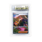 The white Beckett Card Slab Protector shown with Janine from the Pokemon TCG in it against a white background