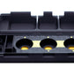 The Slam Shell EX deck box fully open with no products inside the case. Shown in the black and gold color combination