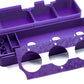 The tray is showing that it is removable in the Slam Shell EX deck box. Shown in the Purple and white color combination
