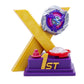 The 1st place Trophy Stand shown in gold purple with Shark Scale 1-70 low rush all against a white background