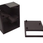 Breakdown picture of the One Piece Mini Dice tower with the face plate taken off to show the inside of the tower with the amount of randomizers