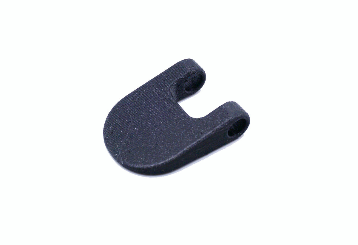 The Beyblade X Launcher Tab from Momo's Models shown in the black color against a white background