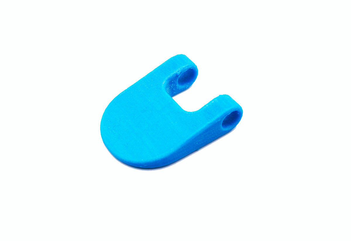 The Beyblade X Launcher Tab from Momo's Models shown in the sky blue color against a white background